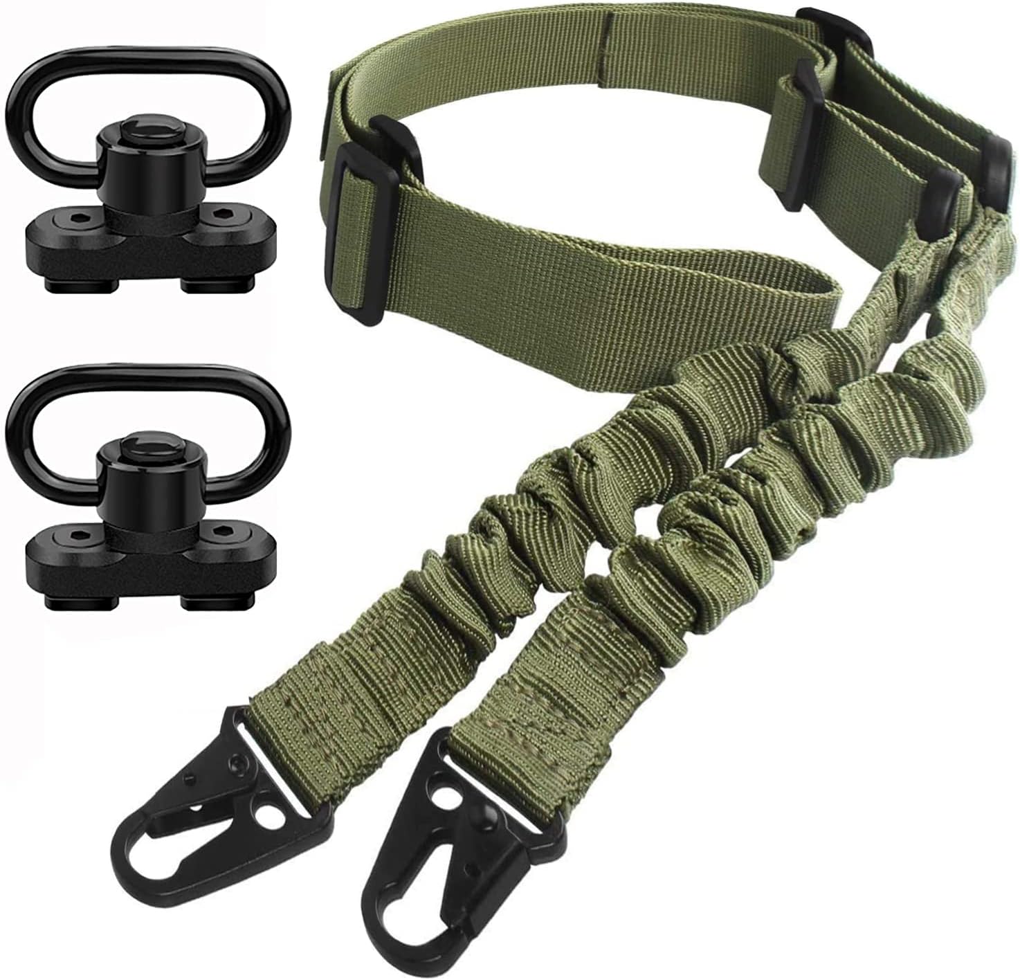 Tactical Rifle Two Point Traditional Sling and Attachments Mounts