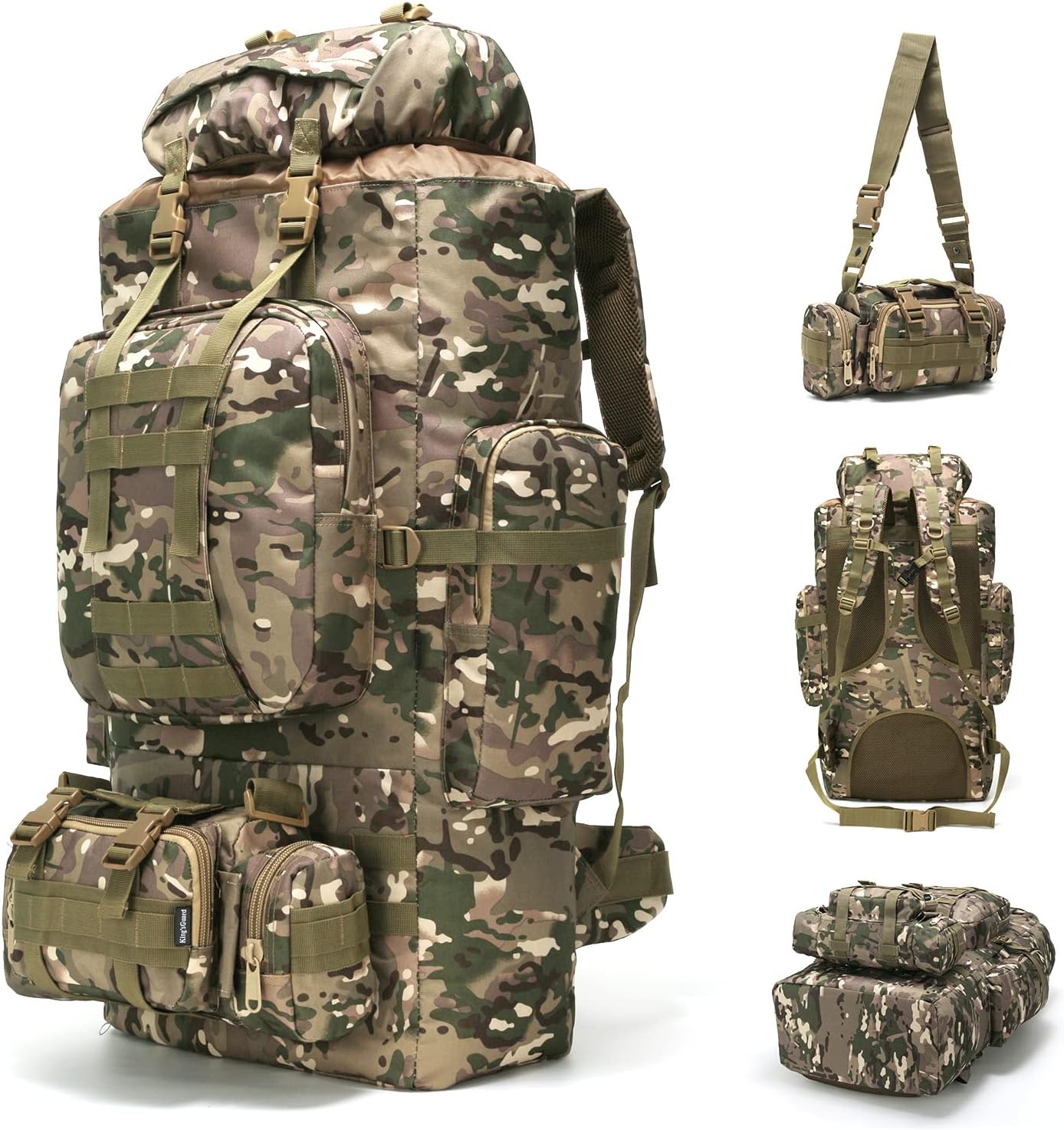 100L Camping Hiking Backpack Molle Rucksack Military Camping Backpacking Daypack