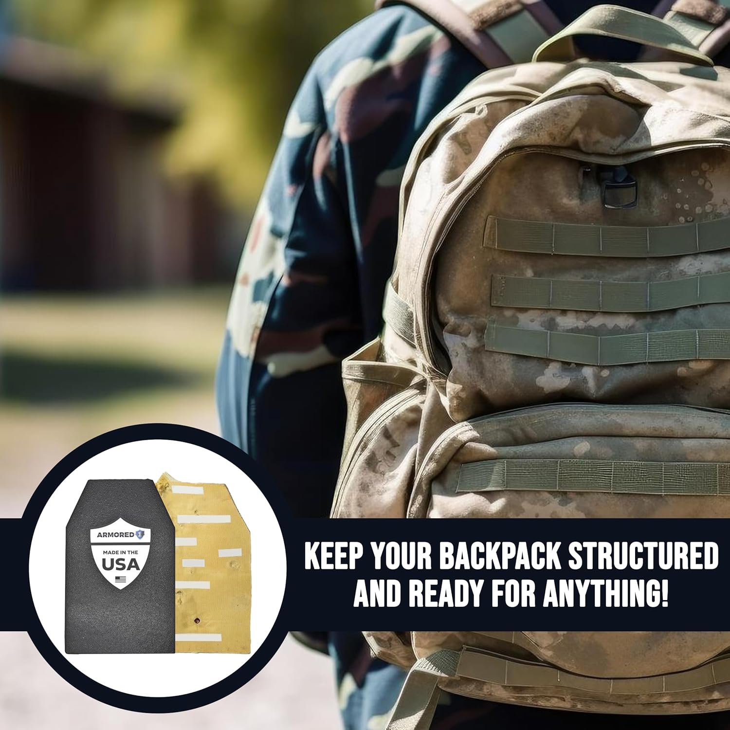 Tactical Backpack Insert Plate