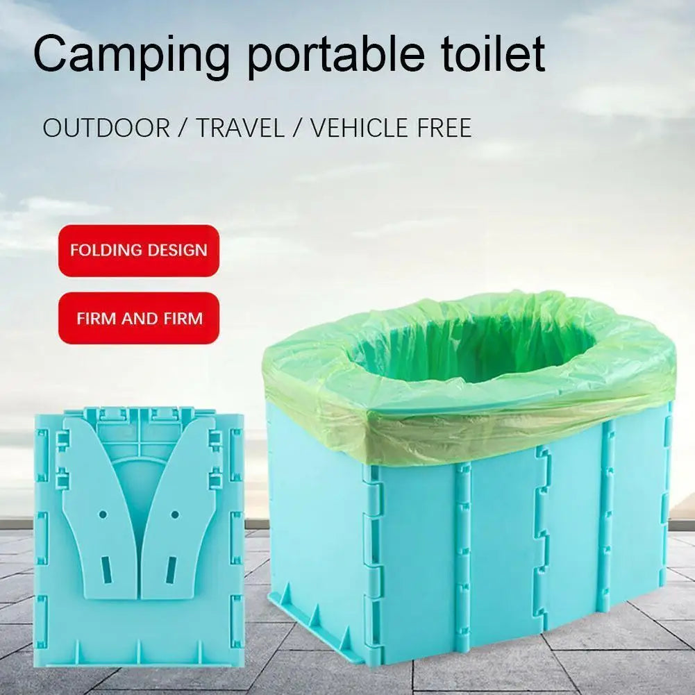 Portable Folding Toilet Commode Car Camping For Travel Bucket Camp Hiking Long Trip Outdoor Multifunction Children's Toilet