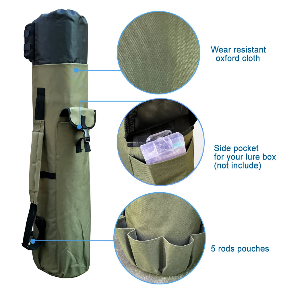 Portable Folded Fishing Rod Carry Bag
