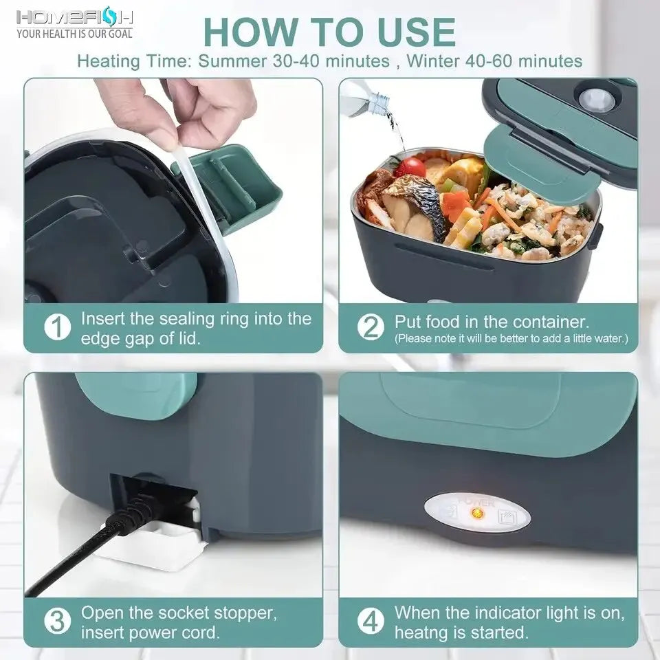 Electric Lunch Box Food Warmer Heater