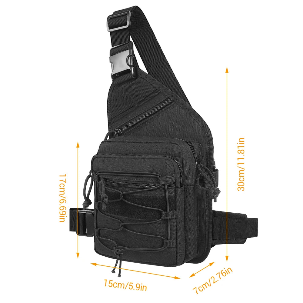 Tactical Gun Bag Concealed Gun Holster Shoulder Bag Chest Bag Crossbody Bag for Pistol Handgun Airsoft Hunting Bag Backpack