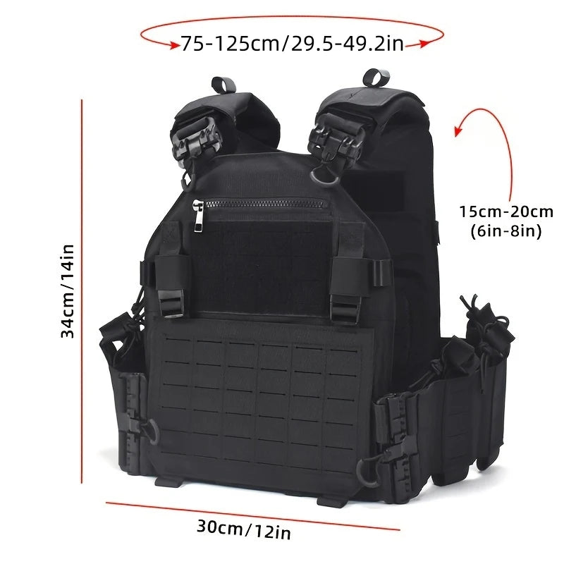 Quick Release Tactical Plate Carrier Vest Hunting Men Chest Rig Military Combat Armor Vests Outdoor