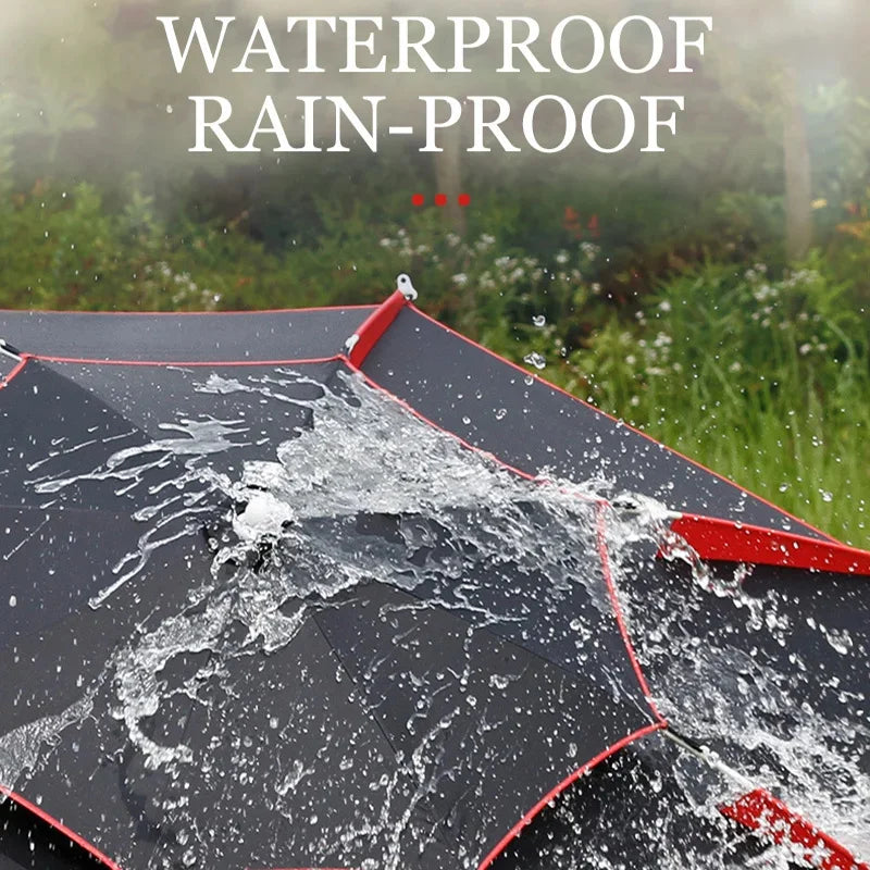 Outdoor Umbrella Camping Fishing Sun Protection Rainproof Portable 1.8M Arc Big Umbrella 360° Adjustable