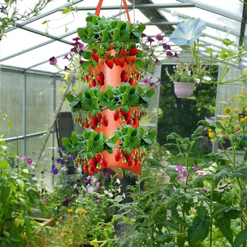 Multi-Function Hanging Tomato Grow Bag Upside Down Planter Strawberry Vegetable Flower Plant Grow Bags Garden Plant Pot