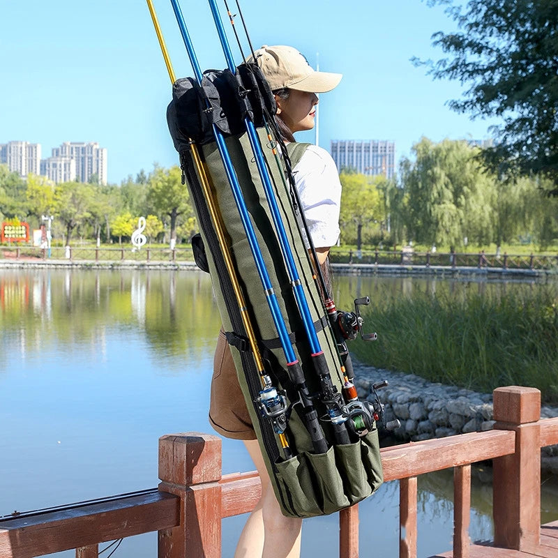 Portable Folded Fishing Rod Carry Bag