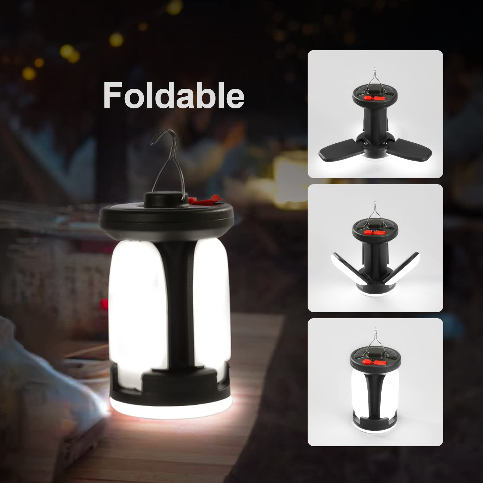 Emergency Power Bank Foldable 6 Light Modes