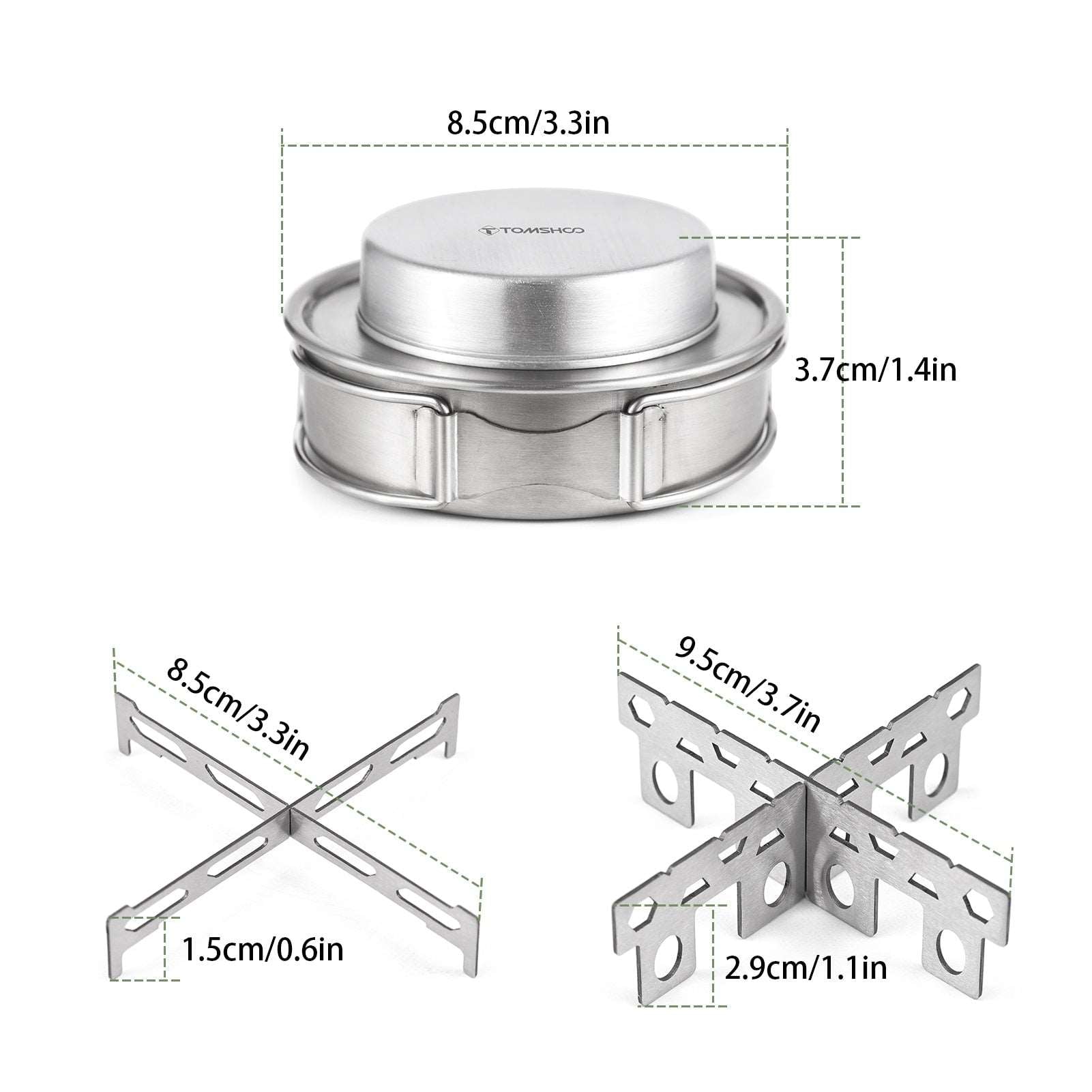 Portable Stainless Steel Alcohol Stove