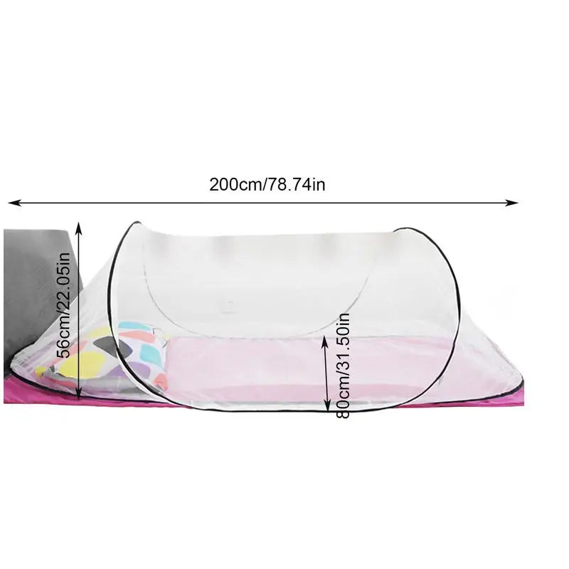 Portable Fly Net Tent Folding Mosquito Nets Ultralight Sleeping Bag Travel Netting Tent Summer Accessories For Camping Traveling