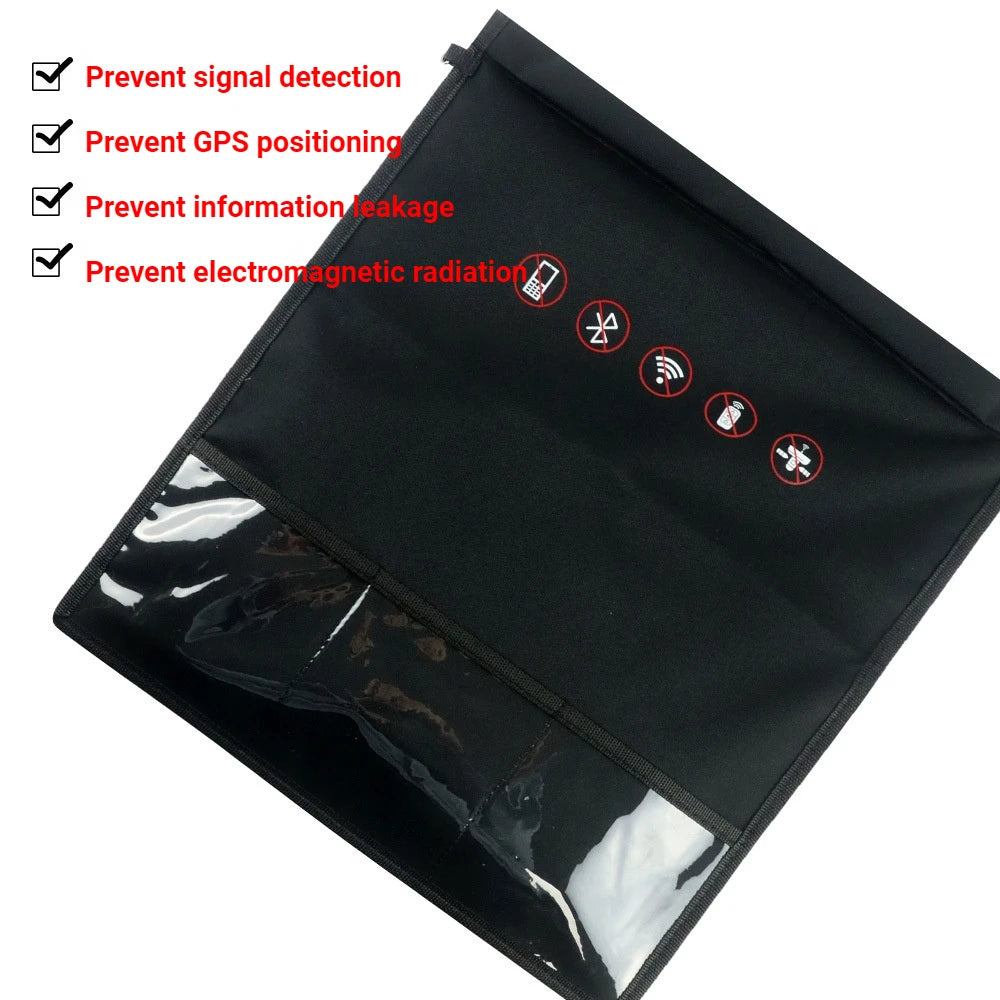 Faraday EMP Signal Blocking Electronics Bag Mobile Phone Anti-radiation Signal Shielding Bag Faraday Cage Pouch Car Key Radiation Protection Storage Bag