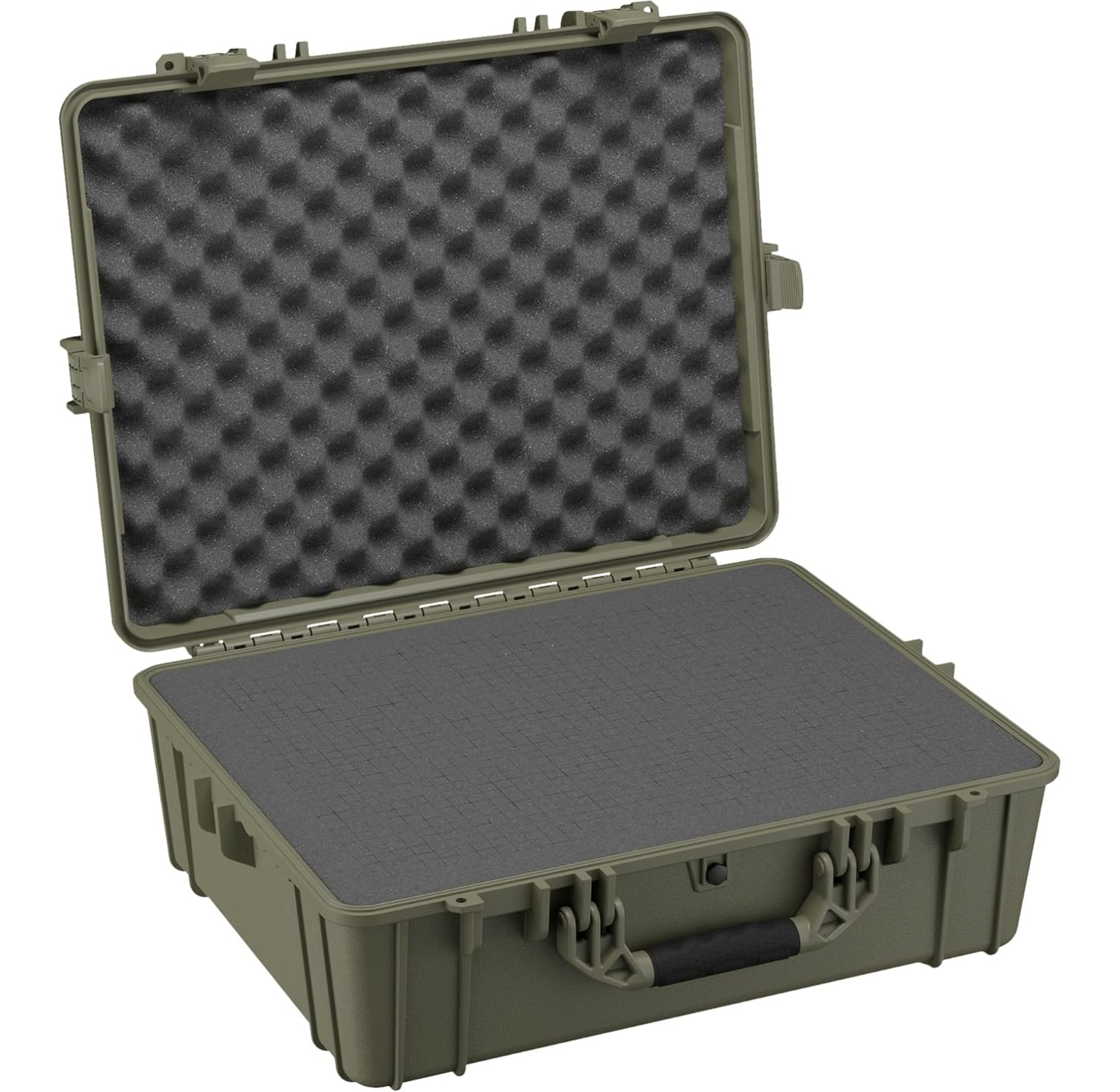 25" Large Waterproof Hard Case with Foam, Portable Protective Storage Box for Travel, Hunting, Military, Tactical, Made in USA, 839, 24.50"x 19.46"x8.41"