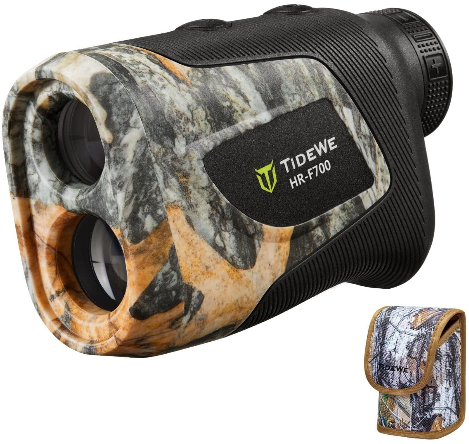 Hunting Rangefinder with Rechargeable Battery, 700Y Camo Laser Range Finder 6X Magnification, Distance/Angle/Speed/Scan Multi Functional Waterproof Rangefinder with Case