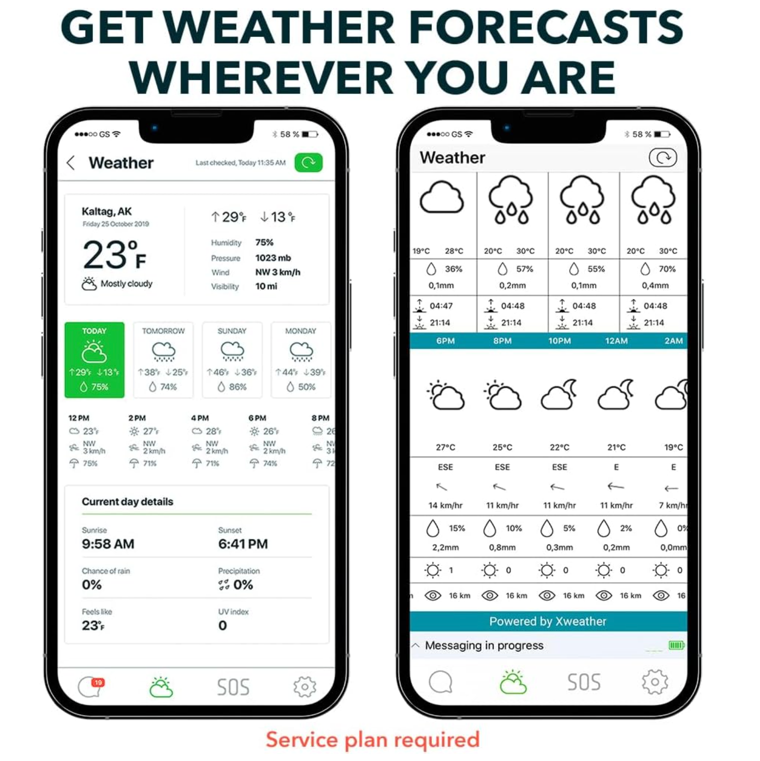 Satellite Communicator – Two-Way Global SMS Text Messenger & Email, Emergency SOS Alerting, Check-in & GPS Location – Android iOS Smartphone Accessory