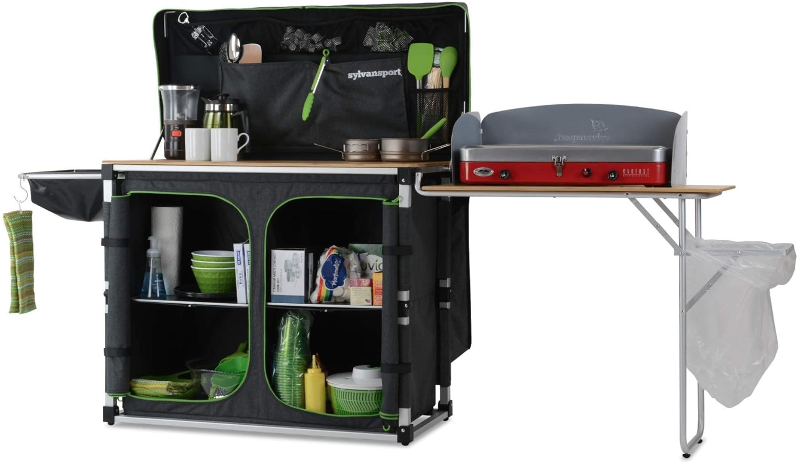 Outdoor Camp Kitchen System for Easy Cooking, Clean Up, Camping Meal Prep, Glamping and Camping Essentials