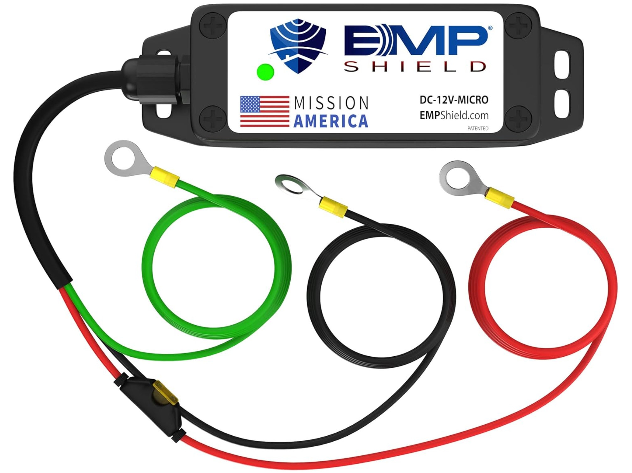 EMP Shield – Micro Vehicle EMP Protection 12 Volt DC for Car and Truck (DC-12V-Micro) Lightning, Solar Flare, and Surge Protection